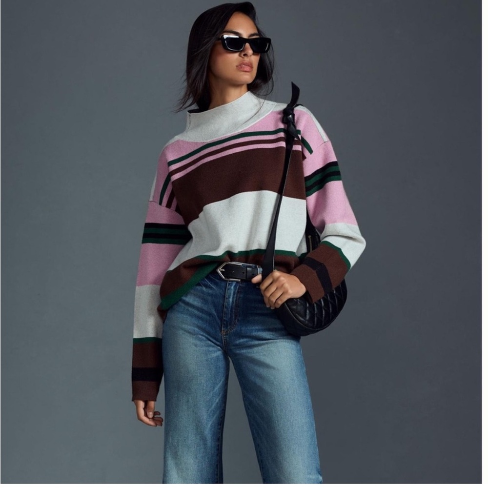 Anthropologie Maeve Carys Mockneck
Sweater in Cocoa XS